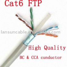 Cat6 FTP Alambre de cobre puro del cable, UL / ROSH / CE / ISO, prueba del fluke del paso